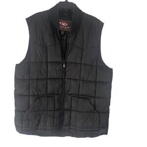Roper Range Gear Men's Big & Tall Size 2XL Black Puffer Outdoor Vest